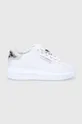 biały Karl Lagerfeld buty skórzane KAPRI KL62576A.01S Damski