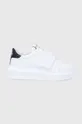 biały Karl Lagerfeld buty skórzane KAPRI KL62537.011 Damski