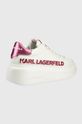 Karl Lagerfeld sneakersy skórzane ANAKAPRI biały