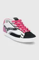 Karl Lagerfeld - Δερμάτινα παπούτσια Skool ροζ