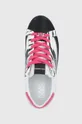 ροζ Karl Lagerfeld - Δερμάτινα παπούτσια Skool