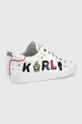 Kožne cipele Karl Lagerfeld SKOOL bijela