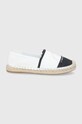 Espadrilky Karl Lagerfeld Kamini plochý bílá KL80108A.910
