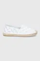 biały Karl Lagerfeld espadryle KAMINI KL80112.911 Damski