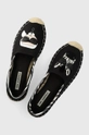 czarny Karl Lagerfeld espadryle KAMINI KL80117Z.901 Damski