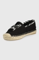 czarny Karl Lagerfeld espadryle KAMINI KL80117Z.901