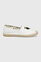 Еспадрилі Karl Lagerfeld Kamini лицьова шкіра білий KL80117L.91E