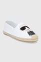 Karl Lagerfeld espadryle skórzane KAMINI KL80121.011 biały