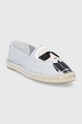 Karl Lagerfeld espadrile Kamini KL80111.9SL argintiu SS22