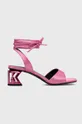 ροζ Karl Lagerfeld - Σανδάλια Γυναικεία