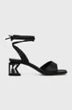 čierna Sandále Karl Lagerfeld K-blok Dámsky