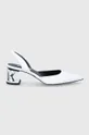 білий Шкіряні туфлі Karl Lagerfeld K-blok Жіночий