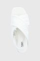biały Karl Lagerfeld sandały K-BLOK WEDGE KL80628.F11