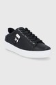 Karl Lagerfeld buty skórzane KUPSOLE III KL61030A.000 czarny SS22