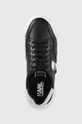 čierna Kožená obuv Karl Lagerfeld KAPRI RUN