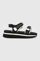 Karl Lagerfeld sandały VELOCITA WEDGE KC syntetyczny czarny KL81905.Y01