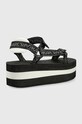 Karl Lagerfeld sandały VELOCITA HI WEDGE KL82900.Y01 czarny SS22