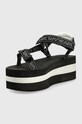 Obuwie Karl Lagerfeld sandały VELOCITA HI WEDGE KL82900.Y01 czarny