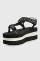 Karl Lagerfeld sandali VELOCITA HI WEDGE Gambale: Materiale sintetico, Materiale tessile Parte interna: Materiale sintetico, Materiale tessile Suola: Materiale sintetico