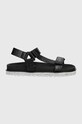 Сандалии Surface Project каблук отсутствует чёрный ARIANA.BLACK