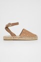 Liu Jo espadryle zamszowe VERA 01 płaski brązowy SA2271PX020S1853