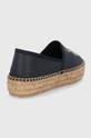 Kožne espadrile Love Moschino  Vanjski dio: Tekstilni materijal, Prirodna koža Unutrašnji dio: Tekstilni materijal, Prirodna koža Potplata: Sintetički materijal