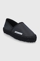Love Moschino Espadryle skórzane JA10032G1EIA0000 czarny SS22