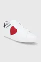 Шкіряні черевики Love Moschino білий