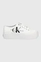 biały Calvin Klein Jeans tenisówki YW0YW00493.YAF Damski