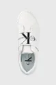 λευκό Δερμάτινα παπούτσια Calvin Klein Jeans