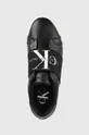 czarny Calvin Klein Jeans buty skórzane YW0YW00499.BDS
