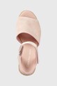 Calvin Klein Jeans sandały zamszowe YW0YW00571.TFT różowy YW0YW00571.TFT