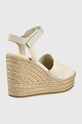 Sandali iz semiša Calvin Klein Jeans YW0YW00571.ACF bež SS22