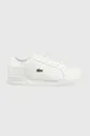 biały Lacoste sneakersy skórzane TWIN SERVE 0721 2 741SFA0086.21G Damski