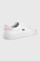 Lacoste sneakersy skórzane LEROND PLUS 0722 1 743CFA0011.1Y9 biały