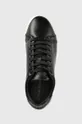 fekete Calvin Klein bőr sportcipő