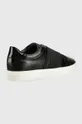Δερμάτινα αθλητικά παπούτσια Calvin Klein μαύρο