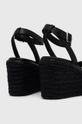 Usnjeni sandali Calvin Klein  Zunanjost: Naravno usnje Notranjost: Naravno usnje Podplat: Sintetični material