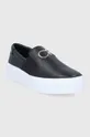 Δερμάτινα ελαφριά παπούτσια Calvin Klein μαύρο