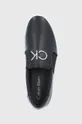 μαύρο Δερμάτινα ελαφριά παπούτσια Calvin Klein