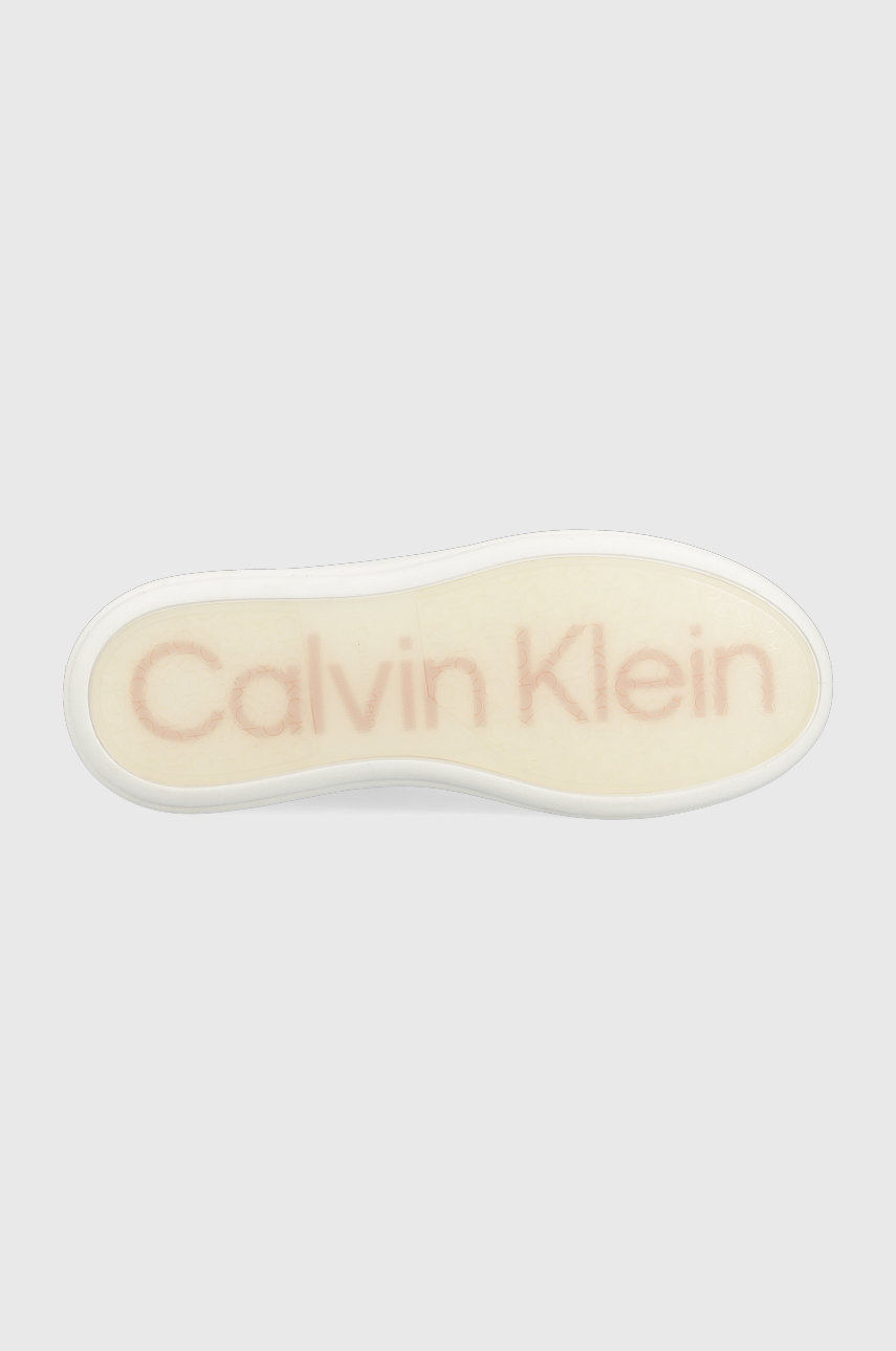 Kožené sneakers boty Calvin Klein Dámský