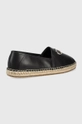 Calvin Klein bőr espadrilles fekete