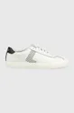 λευκό Δερμάτινα αθλητικά παπούτσια Lauren Ralph Lauren Janele Γυναικεία