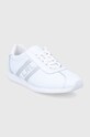 Kožené boty Lauren Ralph Lauren Cayden 802856981001.100 bílá SS22