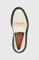 μπεζ Δερμάτινα μοκασίνια Tory Burch JESSA LUG SOLE LOAFER