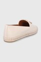 Obuwie Tory Burch espadryle skórzane Eleanor 86567.122 beżowy