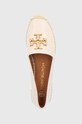 Tory Burch espadryle skórzane Eleanor beżowy 86567.122