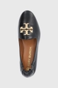 fekete Tory Burch bőr balerina cipő Eleanor Loafer