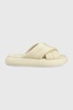 Pantofle Toms Alpargata Mallow platforma béžová 10017890