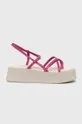 ružová Kožené sandále Vagabond Shoemakers Courtney Dámsky